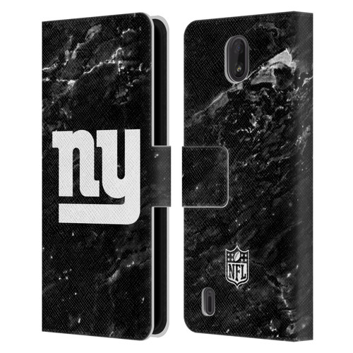 NFL New York Giants Artwork Marble Leather Book Wallet Case Cover For Nokia C01 Plus/C1 2nd Edition