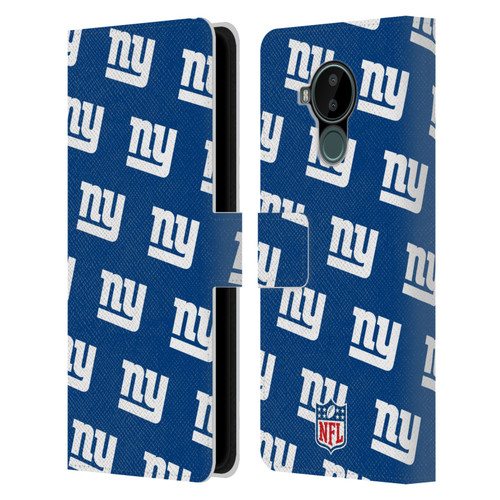 NFL New York Giants Artwork Patterns Leather Book Wallet Case Cover For Nokia C30