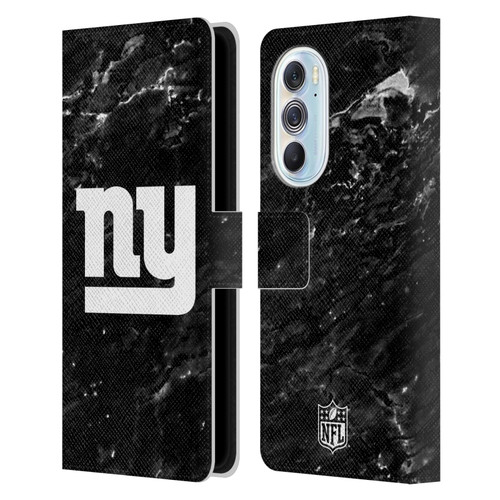 NFL New York Giants Artwork Marble Leather Book Wallet Case Cover For Motorola Edge X30