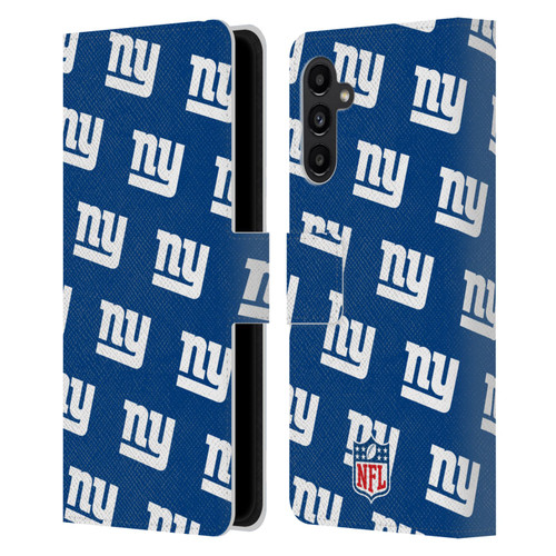 NFL New York Giants Artwork Patterns Leather Book Wallet Case Cover For Samsung Galaxy A13 5G (2021)