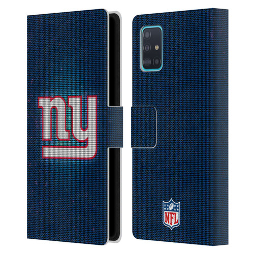 NFL New York Giants Artwork LED Leather Book Wallet Case Cover For Samsung Galaxy A51 (2019)