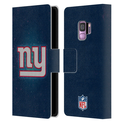 NFL New York Giants Artwork LED Leather Book Wallet Case Cover For Samsung Galaxy S9