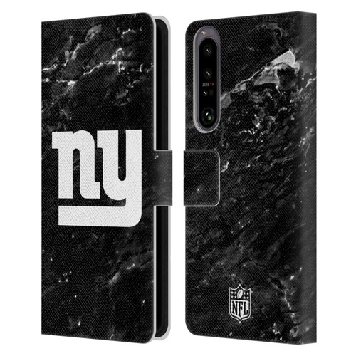 NFL New York Giants Artwork Marble Leather Book Wallet Case Cover For Sony Xperia 1 IV