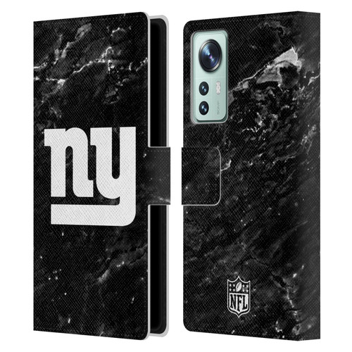 NFL New York Giants Artwork Marble Leather Book Wallet Case Cover For Xiaomi 12