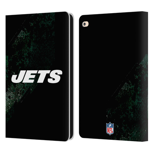 NFL New York Jets Logo Blur Leather Book Wallet Case Cover For Apple iPad Air 2 (2014)