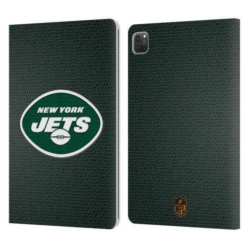 NFL New York Jets Logo Football Leather Book Wallet Case Cover For Apple iPad Pro 11 2020 / 2021 / 2022