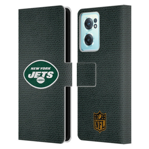 NFL New York Jets Logo Football Leather Book Wallet Case Cover For OnePlus Nord CE 2 5G