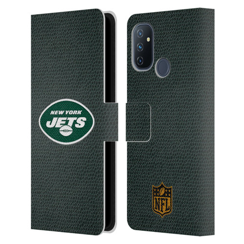 NFL New York Jets Logo Football Leather Book Wallet Case Cover For OnePlus Nord N100