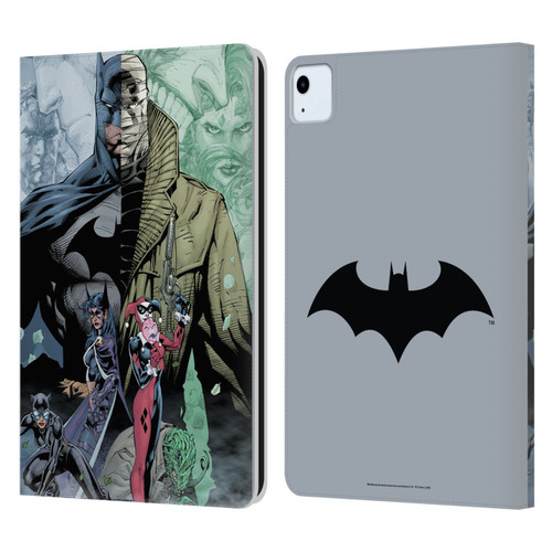 Batman DC Comics Famous Comic Book Covers Hush Leather Book Wallet Case Cover For Apple iPad Air 2020 / 2022