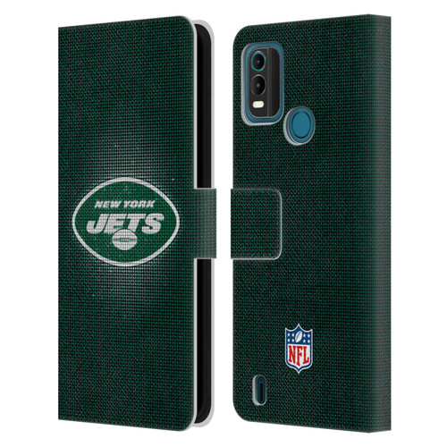 NFL New York Jets Artwork LED Leather Book Wallet Case Cover For Nokia G11 Plus