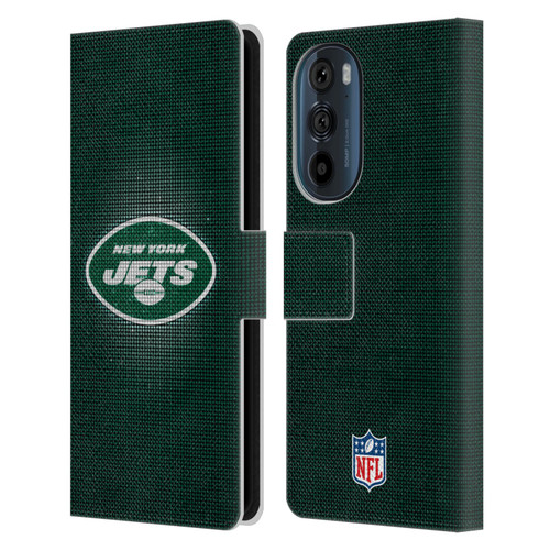 NFL New York Jets Artwork LED Leather Book Wallet Case Cover For Motorola Edge 30