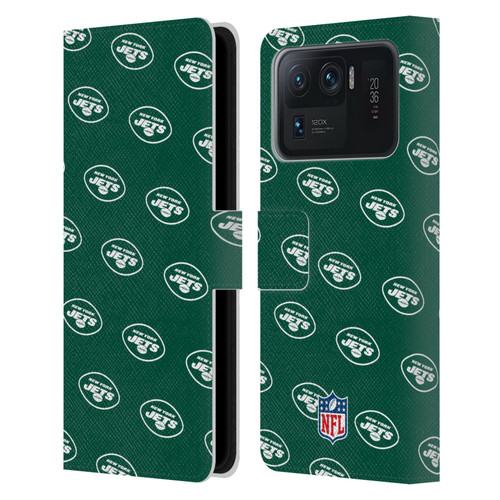 NFL New York Jets Artwork Patterns Leather Book Wallet Case Cover For Xiaomi Mi 11 Ultra