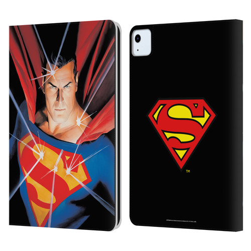 Superman DC Comics Famous Comic Book Covers Alex Ross Mythology Leather Book Wallet Case Cover For Apple iPad Air 11 2020/2022/2024