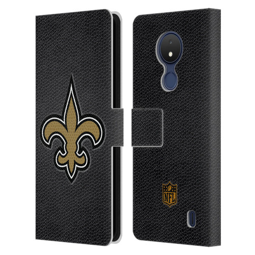 NFL New Orleans Saints Logo Football Leather Book Wallet Case Cover For Nokia C21