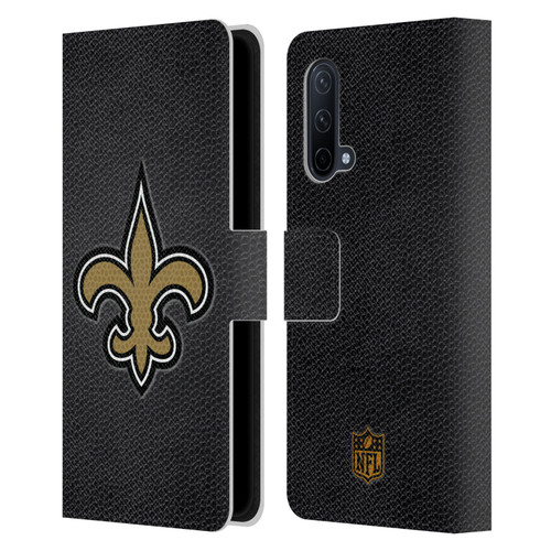 NFL New Orleans Saints Logo Football Leather Book Wallet Case Cover For OnePlus Nord CE 5G