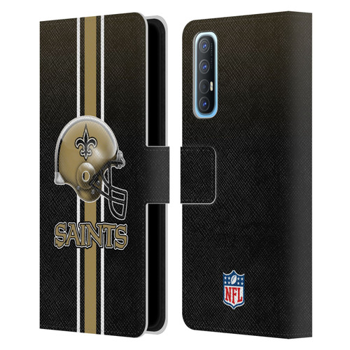 NFL New Orleans Saints Logo Helmet Leather Book Wallet Case Cover For OPPO Find X2 Neo 5G