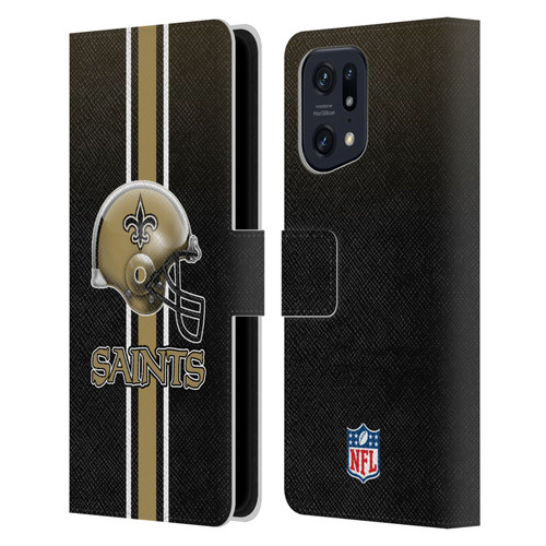 NFL New Orleans Saints Logo Helmet Leather Book Wallet Case Cover For OPPO Find X5