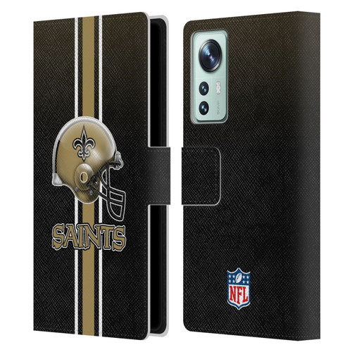 NFL New Orleans Saints Logo Helmet Leather Book Wallet Case Cover For Xiaomi 12