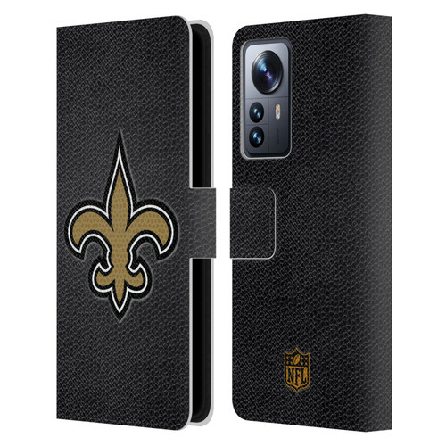 NFL New Orleans Saints Logo Football Leather Book Wallet Case Cover For Xiaomi 12 Pro
