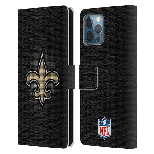 NFL New Orleans Saints Artwork LED Leather Book Wallet Case Cover For Apple iPhone 12 Pro Max