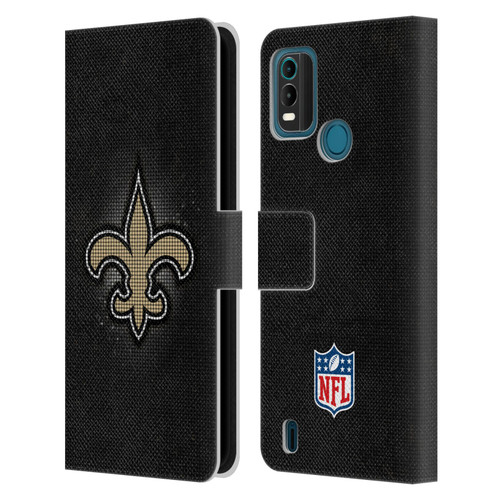 NFL New Orleans Saints Artwork LED Leather Book Wallet Case Cover For Nokia G11 Plus