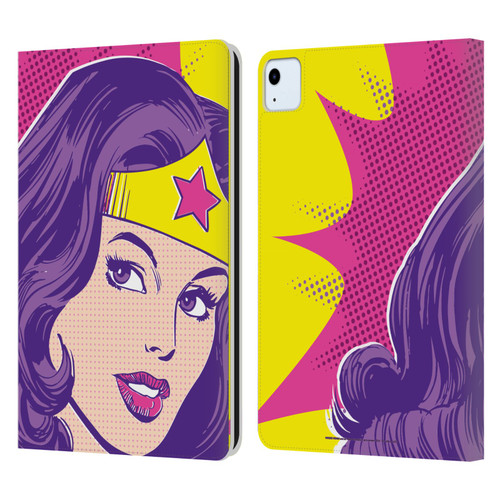 Wonder Woman DC Comics Vintage Art Pop Art Leather Book Wallet Case Cover For Apple iPad Air 11 2020/2022/2024