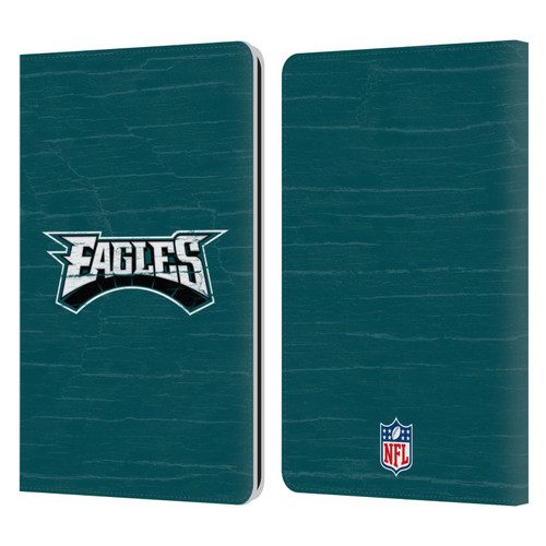 NFL Philadelphia Eagles Logo Distressed Look Leather Book Wallet Case Cover For Amazon Kindle Paperwhite 1 / 2 / 3