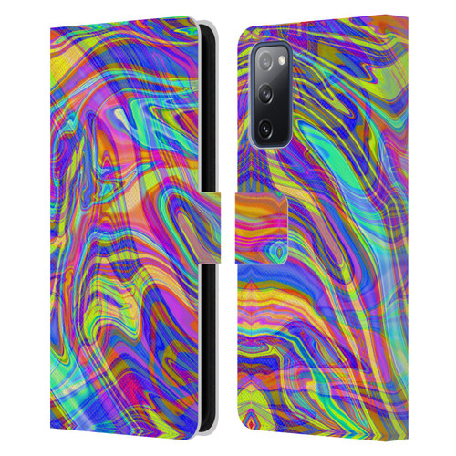 Suzan Lind Marble Illusion Rainbow Leather Book Wallet Case Cover For Samsung Galaxy S20 FE / 5G