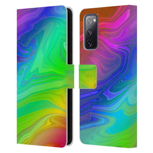Suzan Lind Marble Rainbow Leather Book Wallet Case Cover For Samsung Galaxy S20 FE / 5G