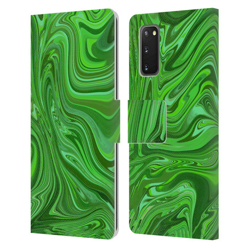 Suzan Lind Marble Emerald Green Leather Book Wallet Case Cover For Samsung Galaxy S20 / S20 5G
