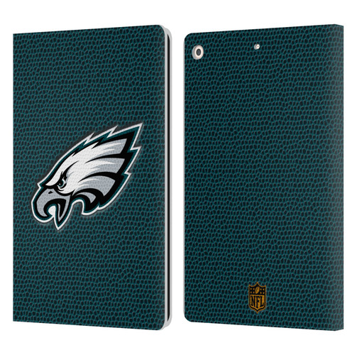 NFL Philadelphia Eagles Logo Football Leather Book Wallet Case Cover For Apple iPad 10.2 2019/2020/2021