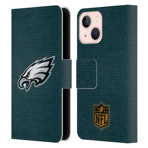 NFL Philadelphia Eagles Logo Football Leather Book Wallet Case Cover For Apple iPhone 13 Mini