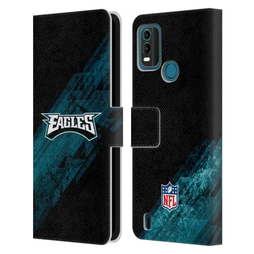 NFL Philadelphia Eagles Logo Blur Leather Book Wallet Case Cover For Nokia G11 Plus