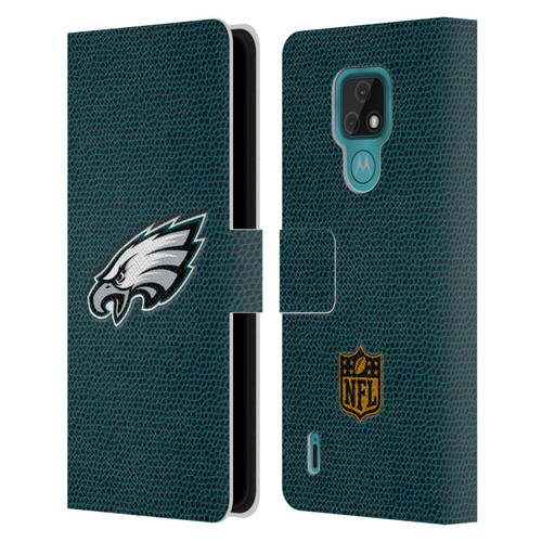 NFL Philadelphia Eagles Logo Football Leather Book Wallet Case Cover For Motorola Moto E7
