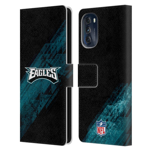 NFL Philadelphia Eagles Logo Blur Leather Book Wallet Case Cover For Motorola Moto G (2022)