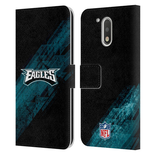 NFL Philadelphia Eagles Logo Blur Leather Book Wallet Case Cover For Motorola Moto G41