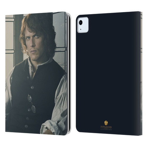 Outlander Characters Jamie Fraser Leather Book Wallet Case Cover For Apple iPad Air 11 2020/2022/2024