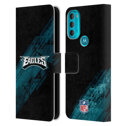 NFL Philadelphia Eagles Logo Blur Leather Book Wallet Case Cover For Motorola Moto G71 5G