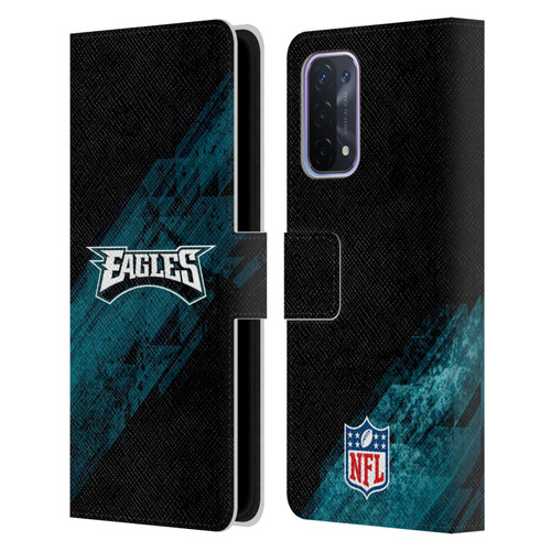 NFL Philadelphia Eagles Logo Blur Leather Book Wallet Case Cover For OPPO A54 5G