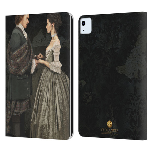 Outlander Portraits Claire & Jamie Painting Leather Book Wallet Case Cover For Apple iPad Air 2020 / 2022