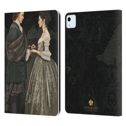 Outlander Portraits Claire & Jamie Painting Leather Book Wallet Case Cover For Apple iPad Air 11 2020/2022/2024