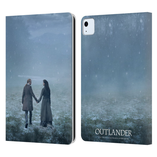 Outlander Season 6 Key Art Jamie And Claire Leather Book Wallet Case Cover For Apple iPad Air 2020 / 2022