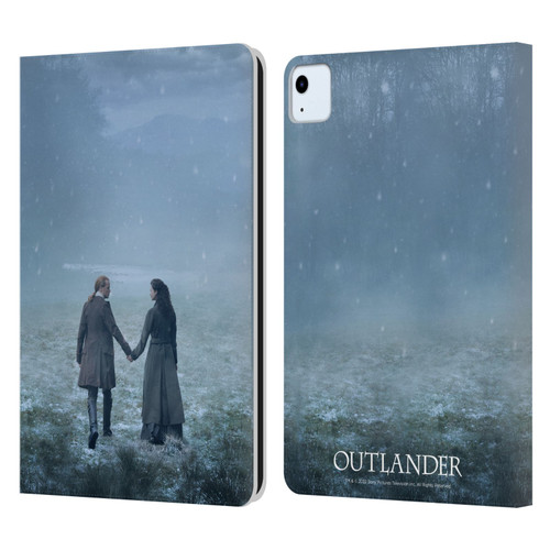 Outlander Season 6 Key Art Jamie And Claire Leather Book Wallet Case Cover For Apple iPad Air 11 2020/2022/2024