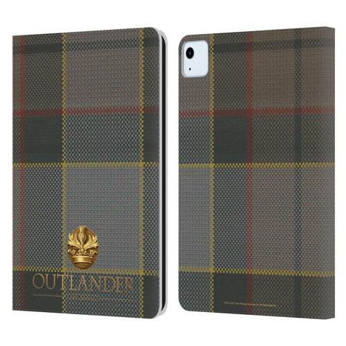 Outlander Tartans Fraser Leather Book Wallet Case Cover For Apple iPad Air 2020 / 2022