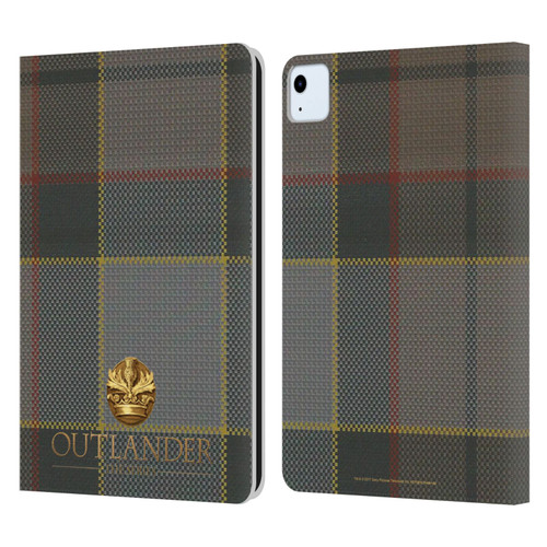 Outlander Tartans Fraser Leather Book Wallet Case Cover For Apple iPad Air 11 2020/2022/2024