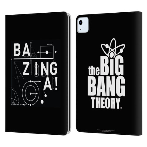 The Big Bang Theory Bazinga Physics Leather Book Wallet Case Cover For Apple iPad Air 2020 / 2022