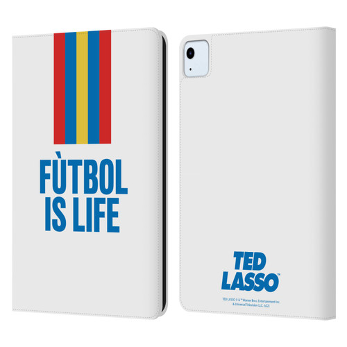 Ted Lasso Season 1 Graphics Futbol Is Life Leather Book Wallet Case Cover For Apple iPad Air 2020 / 2022