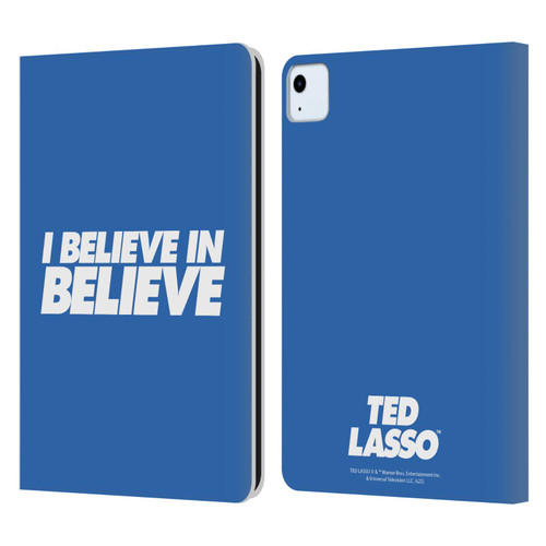 Ted Lasso Season 1 Graphics I Believe In Believe Leather Book Wallet Case Cover For Apple iPad Air 2020 / 2022