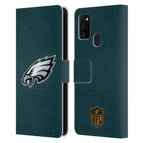 NFL Philadelphia Eagles Logo Football Leather Book Wallet Case Cover For Samsung Galaxy M30s (2019)/M21 (2020)