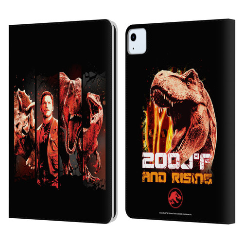 Jurassic World Fallen Kingdom Key Art Character Frame Leather Book Wallet Case Cover For Apple iPad Air 11 2020/2022/2024